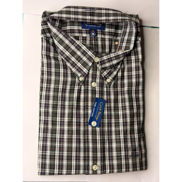 Club Room Other - NWT CLUB ROOM BY CHARTER HOUSE MEN'S XXL PLAID BUTTON DOWN SHIRT